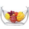 Metalen Draad Fruitmand – Model Paradise Zilver