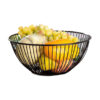 Metalen Draad Fruitmand – Model Valeria Zwart