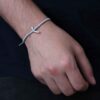 Minimalistische Perzische Draad Zilveren Armband – Mim Model