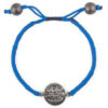 Minimalistische Blauwe Draad Zilveren Armband – Rise Design