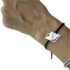 Minimalistische Perzische Draad Zilveren Armband – Iran Kaart