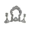 Perzische Spiegel & Kandelaar Set Zarin — Traditioneel Zilver Design