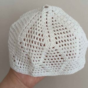 Gehaakte Turkse Kufi Taqiyah – Klassiek Katoen