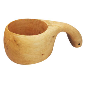 Handgemaakte Houten Kuksa Mok Diba – Rustieke Drinkbeker