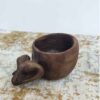 Handgesneden Houten Kuksa Mok Buffalo – Rustieke Beker