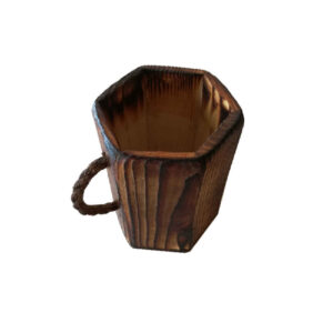 Houten Campingbeker Sofia – Handgemaakt Rustiek Hout