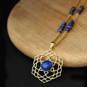 Perzische messing ketting artistiek model Kahkeshan
