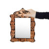 Gegraveerd Perzisch Koperen Spiegelraam & Kandelaar Set – Sheida Design