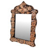 Gegraveerd Perzisch Koperen Spiegelraam & Kandelaar Set – Sheida Design