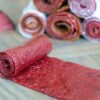 Perzische huisgemaakte rode pruimenfruitrol – zure lavashak, 800 g