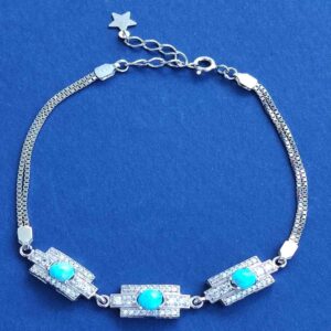 Zilveren Armband met Turkoois – Model Dara