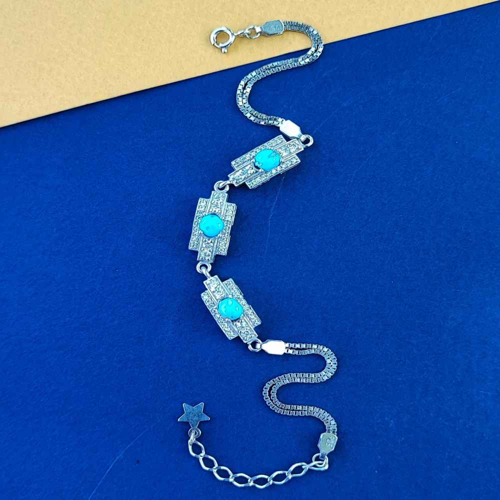 Zilveren Armband met Turkoois – Model Dara