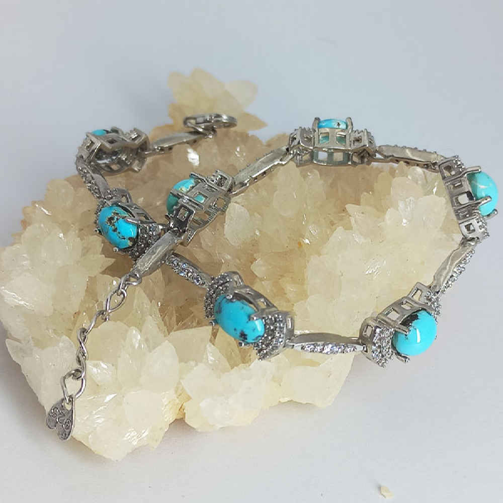 Zilveren Armband met Turkoois – Model Laya