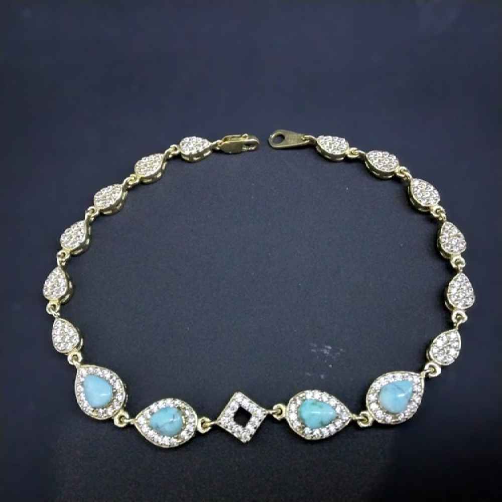 Zilveren Armband met Turkoois – Model Mana