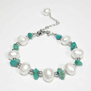 Zilveren Armband met Turkoois – Model Disorganized