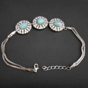 Zilveren Armband met Turkoois – Model Tina