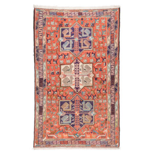 Perzisch Kilim Vloerkleed Cpersia — Handgeweven Wol & Zijde — Geometrisch