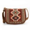 Boheemse Crossbody Schoudertas met Perzisch Geïnspireerd Geometrisch Patroon