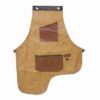 Bruine Leren Barista Schort – Elegant & Functioneel