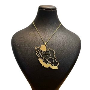 Minimalistische Ketting Model Kaart van Iran