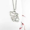 Minimalistische Ketting – Kaart van Iran met Kalligrafie
