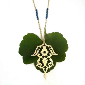 Messing Ketting met Minimalistisch Perzisch Geïnspireerd Thema Baran