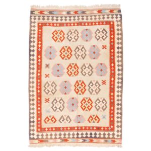Vintage Perzisch Qashqai Handgeweven Kilim Tapijt Roze