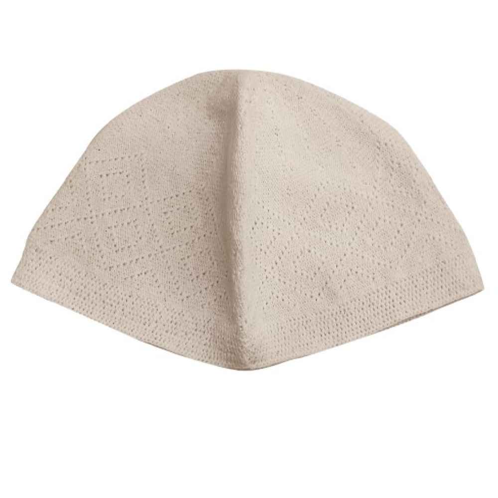 Gehaakte Turkse Kufi Taqiyah – Wit