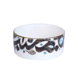 Handgemaakte Decoratieve Witte Pottenkom – Neveshte Model