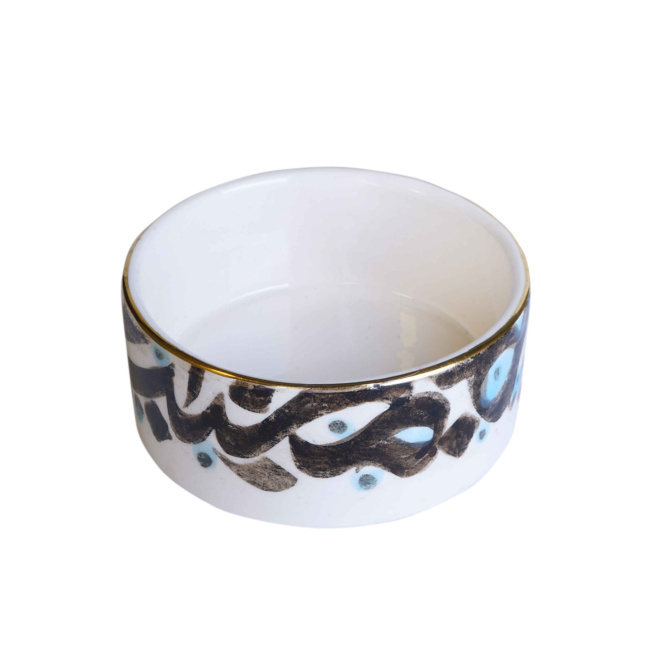 Handgemaakte Decoratieve Witte Pottenkom – Neveshte Model