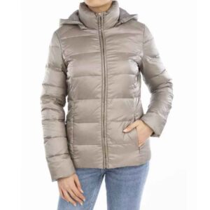 Dames Pufferjas met Lange Mouwen, Rits en Capuchon – Model Fateh