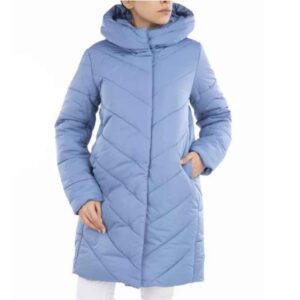 Dames Pufferjas met Lange Mouwen, Rits en Capuchon – Model Bahar