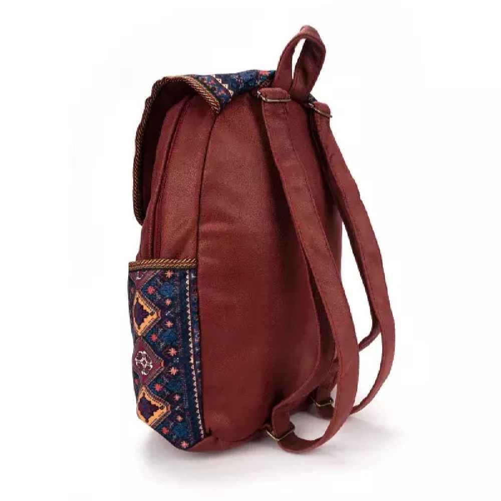 Perzische Etnische Rugzak – Model Soroush Bordeaux