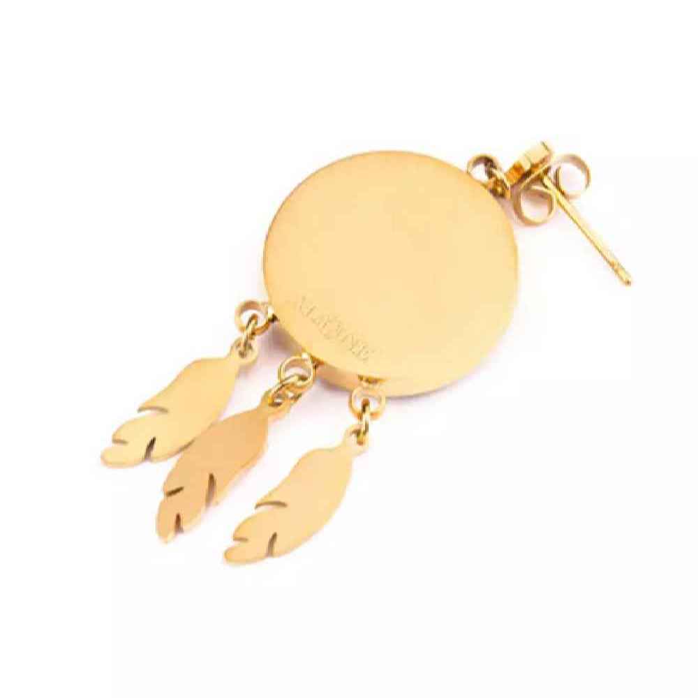 Vergulde Oorbellen voor Vrouwen – Model Dream Catcher
