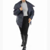 Modieuze Navy Blauwe Dames Pufferjas – Model Rees