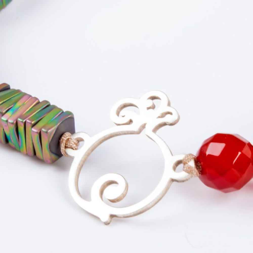 Perzische Zilveren Kralenarmband voor Vrouwen – Pomegranate Model