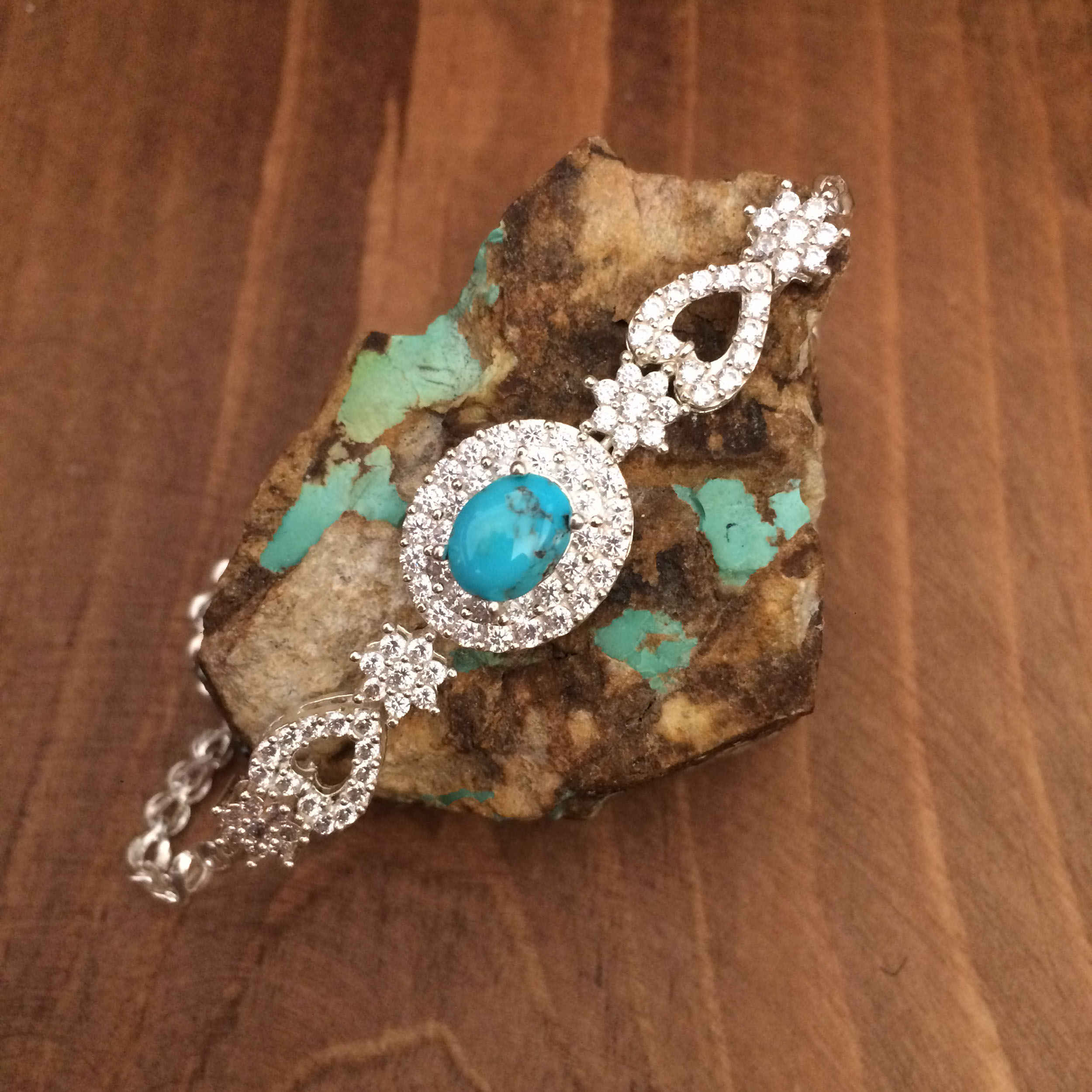 Zilveren Armband met Turkoois – Model Afra