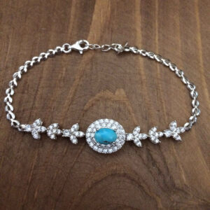 Zilveren Armband met Turkoois – Model Hana