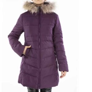 Dames Pufferjas met Lange Mouwen, Rits en Capuchon – Model Foad