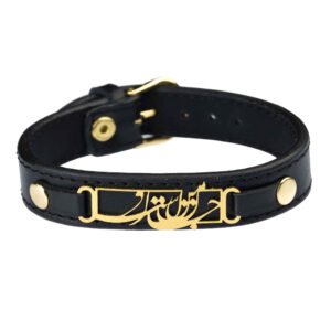 Perzische Leren Armband voor Mannen en Vrouwen – Zwart Jane Man