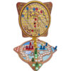 Houten Mens erger je niet & Slangen en Ladders Spelset
