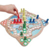 Houten Mens erger je niet & Slangen en Ladders Spelset
