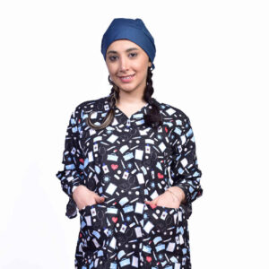 Zwarte Medische Top voor Vrouwen – Modern Design