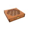 Handgemaakte Houten Sieradendoos met Geometrisch Design