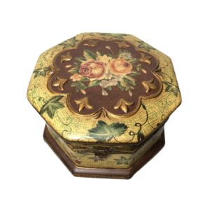 Porseleinen Sieradendoos Handgemaakt in Crème Vintage Stijl