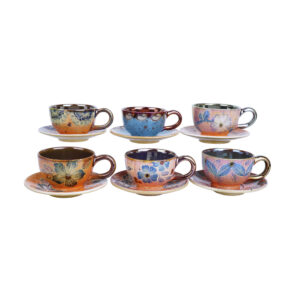 Perzische Theekop en Schotel – Shiba Keramisch Blauw