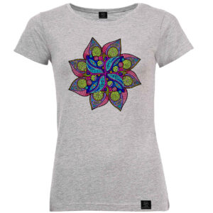 Grijs Korte Mouw T-Shirt – Sahand Model, Subtiele Perzische Toon