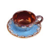 Perzische Theekop en Schotel - Shiba Keramisch Blauw
