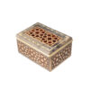 Handgemaakte Houten Sieradendoos met Marquetry Techniek