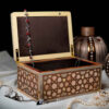 Handgemaakte Houten Sieradendoos met Marquetry Techniek